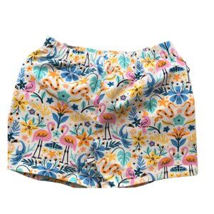 Hanna Andersson Active Print 100% Cotton Tumble Shorts Sz 6-7 Girl